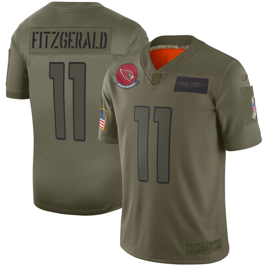 Nike Cardinals #11 Larry Fitzgerald Camo Men's Stitched NFL Limited 2019 Salute To Service Jersey Nike Cardinals #11 Larry Fitzgerald Camo Men's Stitched NFL Limited 2019 Salute To Service Jersey