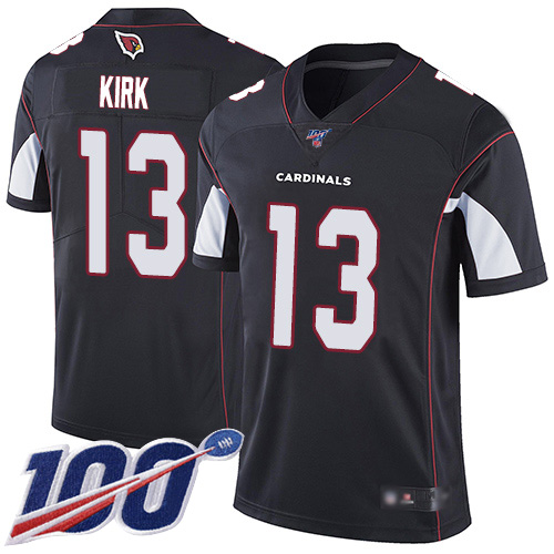 Nike Cardinals #13 Christian Kirk Black Alternate Men's Stitched NFL 100th Season Vapor Limited Jersey Nike Cardinals #13 Christian Kirk Black Alternate Men's Stitched NFL 100th Season Vapor Limited Jersey