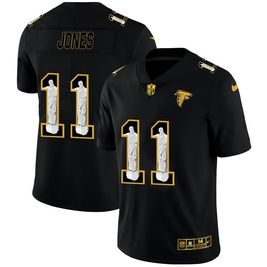 Atlanta Falcons #11 Julio Jones Men's Nike Carbon Black Vapor Cristo Redentor Limited NFL Jersey Atlanta Falcons #11 Julio Jones Men's Nike Carbon Black Vapor Cristo Redentor Limited NFL Jersey