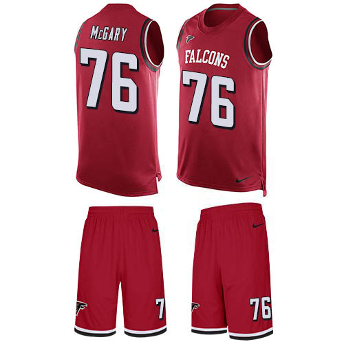 Nike Falcons #76 Kaleb McGary Red Team Color Men's Stitched NFL Limited Tank Top Suit Jersey Nike Falcons #76 Kaleb McGary Red Team Color Men's Stitched NFL Limited Tank Top Suit Jersey
