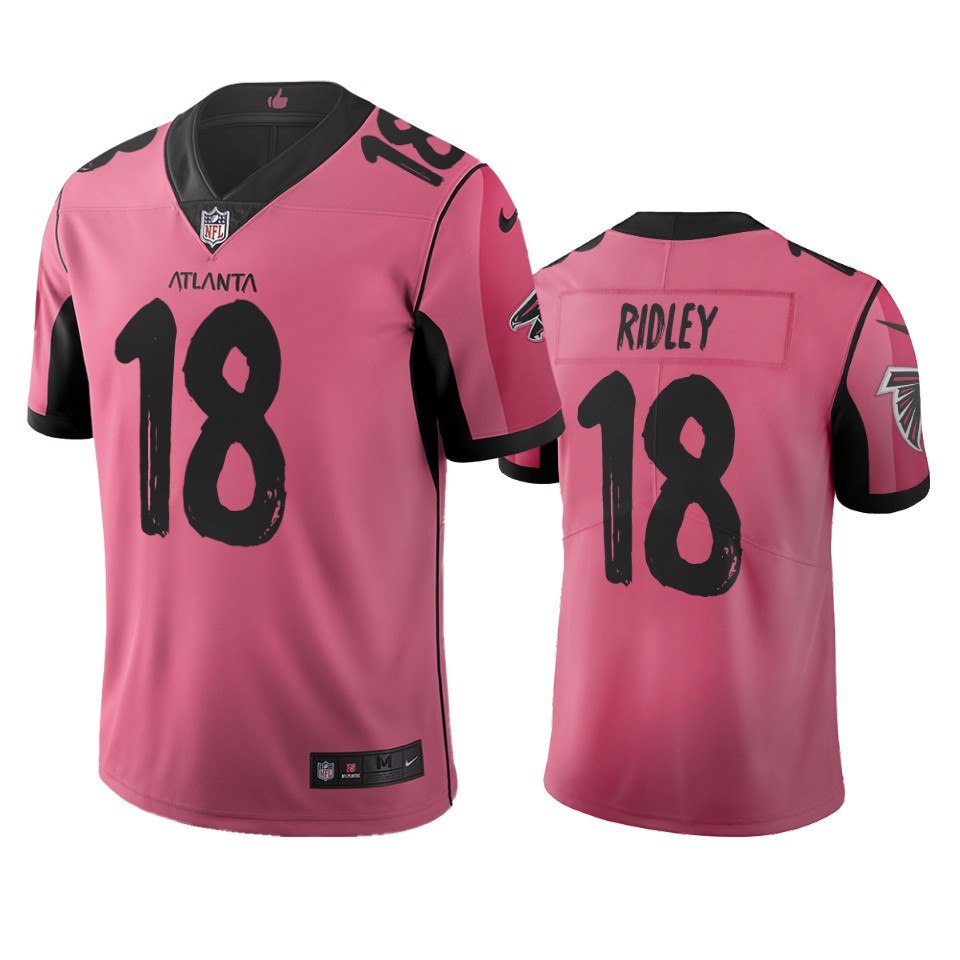 Atlanta Falcons #18 Calvin Ridley Pink Vapor Limited City Edition NFL Jersey Atlanta Falcons #18 Calvin Ridley Pink Vapor Limited City Edition NFL Jersey