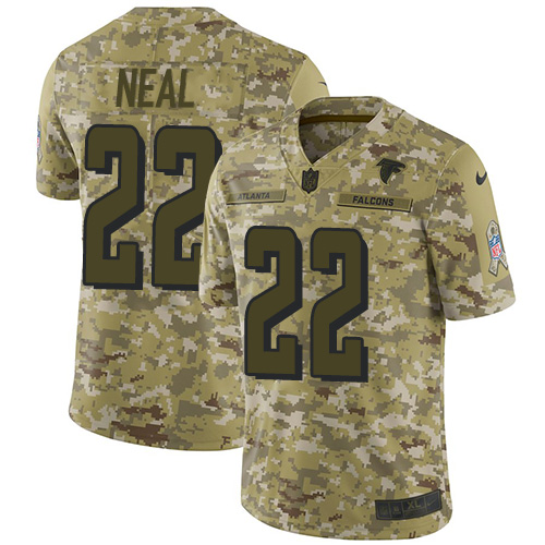 Nike Falcons #22 Keanu Neal Camo Men's Stitched NFL Limited 2018 Salute To Service Jersey Nike Falcons #22 Keanu Neal Camo Men's Stitched NFL Limited 2018 Salute To Service Jersey