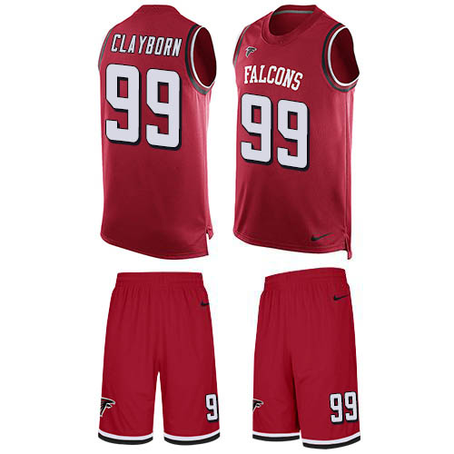 Nike Falcons #99 Adrian Clayborn Red Team Color Men's Stitched NFL Limited Tank Top Suit Jersey Nike Falcons #99 Adrian Clayborn Red Team Color Men's Stitched NFL Limited Tank Top Suit Jersey