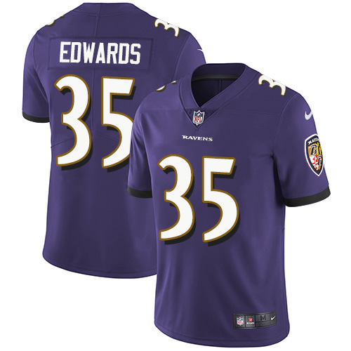 Nike Ravens #35 Gus Edwards Purple Team Color Men's Stitched NFL Vapor Untouchable Limited Jersey Nike Ravens #35 Gus Edwards Purple Team Color Men's Stitched NFL Vapor Untouchable Limited Jersey