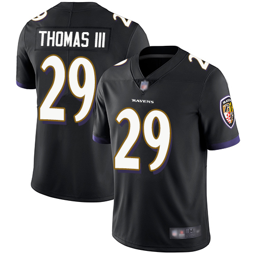Nike Ravens #29 Earl Thomas III Black Alternate Men's Stitched NFL Vapor Untouchable Limited Jersey Nike Ravens #29 Earl Thomas III Black Alternate Men's Stitched NFL Vapor Untouchable Limited Jersey