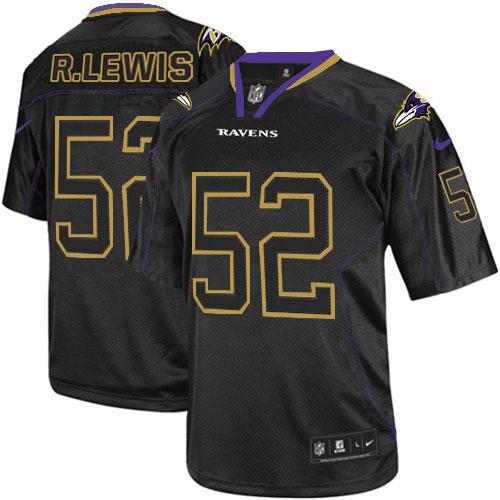 Nike Ravens #52 Ray Lewis Lights Out Black Men's Stitched NFL Elite Jersey Nike Ravens #52 Ray Lewis Lights Out Black Men's Stitched NFL Elite Jersey