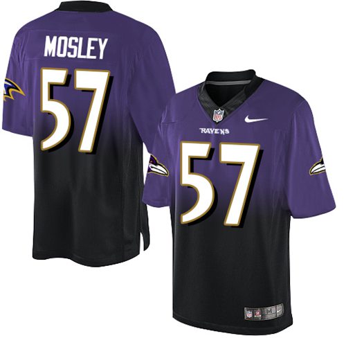 Nike Ravens #57 C.J. Mosley Purple/Black Men's Stitched NFL Elite Fadeaway Fashion Jersey Nike Ravens #57 C.J. Mosley Purple/Black Men's Stitched NFL Elite Fadeaway Fashion Jersey