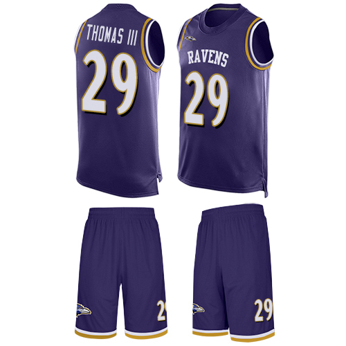 Nike Ravens #29 Earl Thomas III Purple Team Color Men's Stitched NFL Limited Tank Top Suit Jersey Nike Ravens #29 Earl Thomas III Purple Team Color Men's Stitched NFL Limited Tank Top Suit Jersey