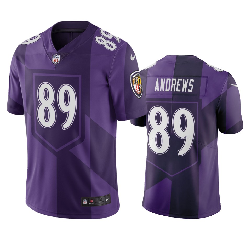 Baltimore Ravens #89 Mark Andrews Purple Vapor Limited City Edition NFL Jersey Baltimore Ravens #89 Mark Andrews Purple Vapor Limited City Edition NFL Jersey