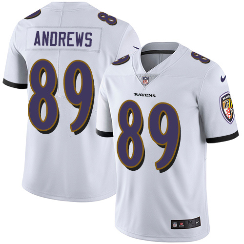 Nike Ravens #89 Mark Andrews White Men's Stitched NFL Vapor Untouchable Limited Jersey Nike Ravens #89 Mark Andrews White Men's Stitched NFL Vapor Untouchable Limited Jersey