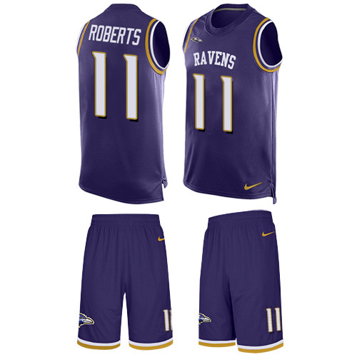 Nike Ravens #11 Seth Roberts Purple Team Color Men's Stitched NFL Limited Tank Top Suit Jersey Nike Ravens #11 Seth Roberts Purple Team Color Men's Stitched NFL Limited Tank Top Suit Jersey