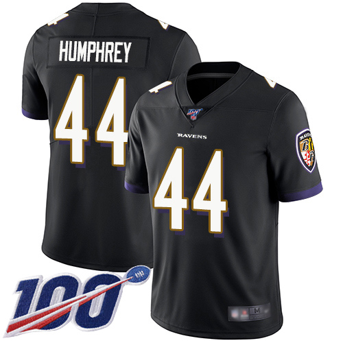 Nike Ravens #44 Marlon Humphrey Black Alternate Men's Stitched NFL 100th Season Vapor Limited Jersey Nike Ravens #44 Marlon Humphrey Black Alternate Men's Stitched NFL 100th Season Vapor Limited Jersey