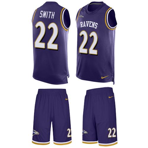 Nike Ravens #22 Jimmy Smith Purple Team Color Men's Stitched NFL Limited Tank Top Suit Jersey Nike Ravens #22 Jimmy Smith Purple Team Color Men's Stitched NFL Limited Tank Top Suit Jersey