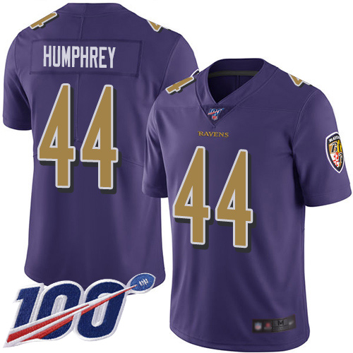 Nike Ravens #44 Marlon Humphrey Purple Men's Stitched NFL Limited Rush 100th Season Jersey Nike Ravens #44 Marlon Humphrey Purple Men's Stitched NFL Limited Rush 100th Season Jersey