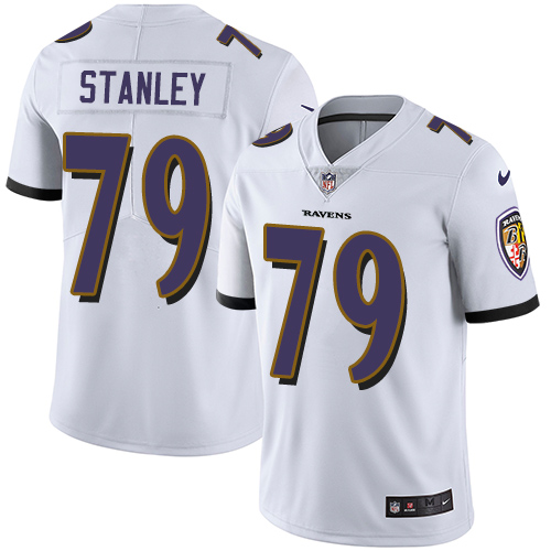 Nike Ravens #79 Ronnie Stanley White Men's Stitched NFL Vapor Untouchable Limited Jersey Nike Ravens #79 Ronnie Stanley White Men's Stitched NFL Vapor Untouchable Limited Jersey