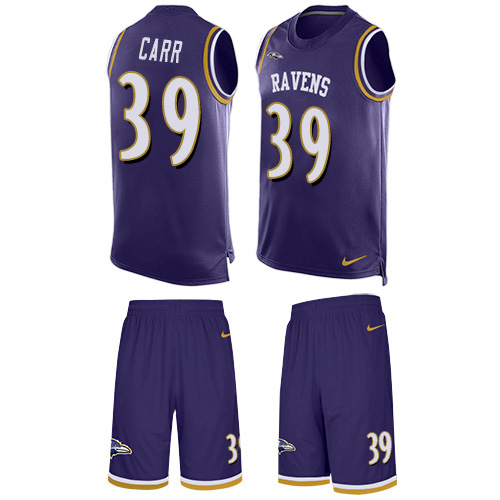 Nike Ravens #39 Brandon Carr Purple Team Color Men's Stitched NFL Limited Tank Top Suit Jersey Nike Ravens #39 Brandon Carr Purple Team Color Men's Stitched NFL Limited Tank Top Suit Jersey