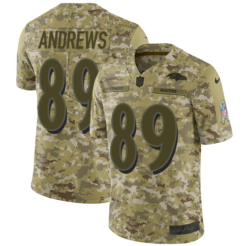 Nike Ravens #89 Mark Andrews Camo Men's Stitched NFL Limited 2018 Salute To Service Jersey Nike Ravens #89 Mark Andrews Camo Men's Stitched NFL Limited 2018 Salute To Service Jersey