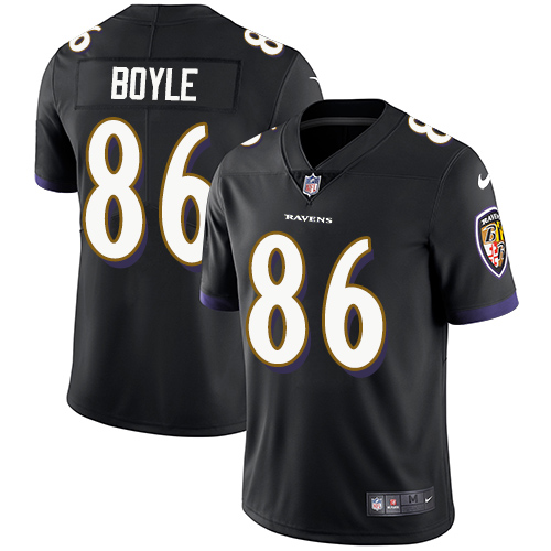Nike Ravens #86 Nick Boyle Black Alternate Men's Stitched NFL Vapor Untouchable Limited Jersey Nike Ravens #86 Nick Boyle Black Alternate Men's Stitched NFL Vapor Untouchable Limited Jersey