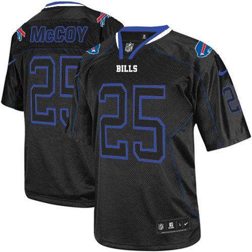 Nike Bills #25 LeSean McCoy Lights Out Black Men's Stitched NFL Elite Jersey Nike Bills #25 LeSean McCoy Lights Out Black Men's Stitched NFL Elite Jersey
