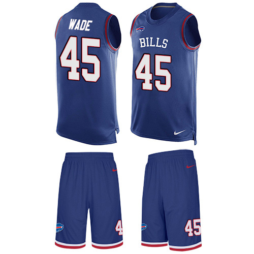 Nike Bills #45 Christian Wade Royal Blue Team Color Men's Stitched NFL Limited Tank Top Suit Jersey Nike Bills #45 Christian Wade Royal Blue Team Color Men's Stitched NFL Limited Tank Top Suit Jersey