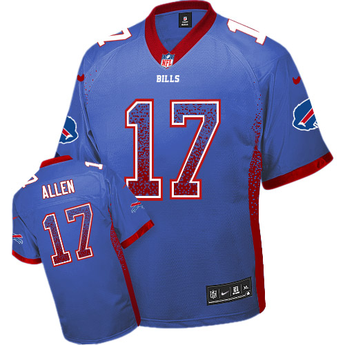 Nike Bills #17 Josh Allen Royal Blue Team Color Men's Stitched NFL Elite Drift Fashion Jersey Nike Bills #17 Josh Allen Royal Blue Team Color Men's Stitched NFL Elite Drift Fashion Jersey