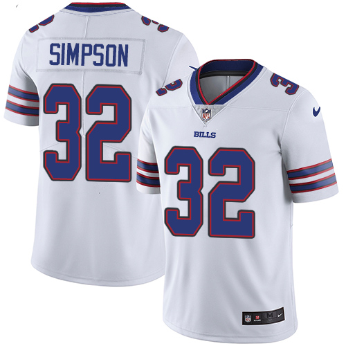 Nike Bills #32 O. J. Simpson White Men's Stitched NFL Vapor Untouchable Limited Jersey Nike Bills #32 O. J. Simpson White Men's Stitched NFL Vapor Untouchable Limited Jersey