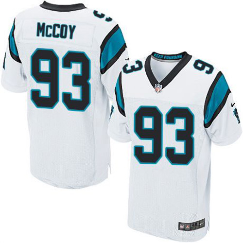 Nike Panthers #93 Gerald McCoy White Men's Stitched NFL Elite Jersey Nike Panthers #93 Gerald McCoy White Men's Stitched NFL Elite Jersey