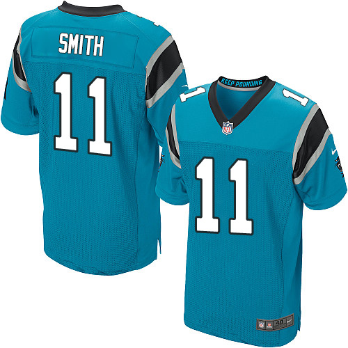 Nike Panthers #11 Torrey Smith Blue Alternate Men's Stitched NFL Elite Jersey Nike Panthers #11 Torrey Smith Blue Alternate Men's Stitched NFL Elite Jersey
