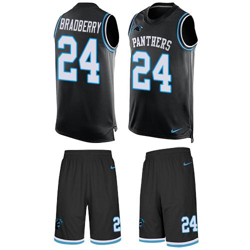 Nike Panthers #24 James Bradberry Black Team Color Men's Stitched NFL Limited Tank Top Suit Jersey Nike Panthers #24 James Bradberry Black Team Color Men's Stitched NFL Limited Tank Top Suit Jersey