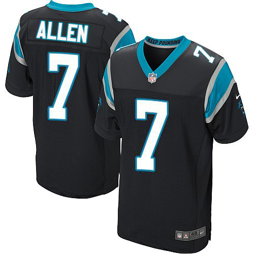 Nike Panthers #7 Kyle Allen Black Team Color Men's Stitched NFL Elite Jersey Nike Panthers #7 Kyle Allen Black Team Color Men's Stitched NFL Elite Jersey