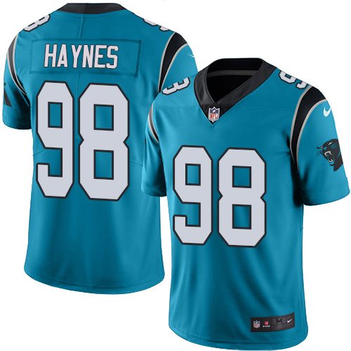 Nike Panthers #98 Marquis Haynes Blue Alternate Men's Stitched NFL Vapor Untouchable Limited Jersey Nike Panthers #98 Marquis Haynes Blue Alternate Men's Stitched NFL Vapor Untouchable Limited Jersey