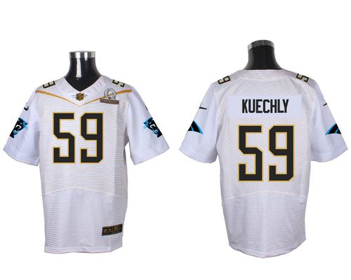 Nike Panthers #59 Luke Kuechly White 2016 Pro Bowl Men's Stitched NFL Elite Jersey Nike Panthers #59 Luke Kuechly White 2016 Pro Bowl Men's Stitched NFL Elite Jersey