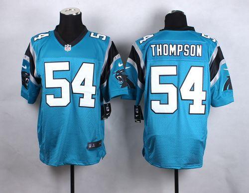 Nike Panthers #54 Shaq Thompson Blue Alternate Men's Stitched NFL Elite Jersey Nike Panthers #54 Shaq Thompson Blue Alternate Men's Stitched NFL Elite Jersey