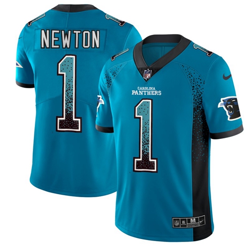 Nike Panthers #1 Cam Newton Blue Alternate Men's Stitched NFL Limited Rush Drift Fashion Jersey Nike Panthers #1 Cam Newton Blue Alternate Men's Stitched NFL Limited Rush Drift Fashion Jersey