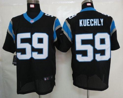 Nike Panthers #59 Luke Kuechly Black Team Color Men's Stitched NFL Elite Jersey Nike Panthers #59 Luke Kuechly Black Team Color Men's Stitched NFL Elite Jersey