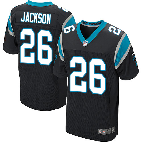 Nike Panthers #26 Donte Jackson Black Team Color Men's Stitched NFL Elite Jersey Nike Panthers #26 Donte Jackson Black Team Color Men's Stitched NFL Elite Jersey