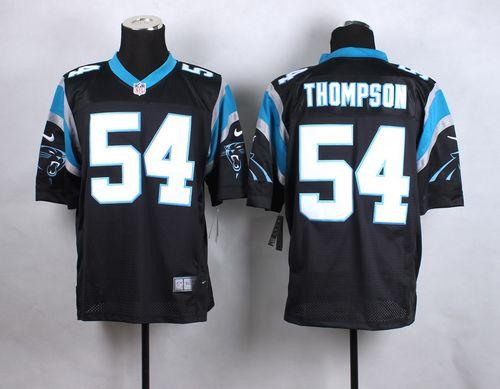 Nike Panthers #54 Shaq Thompson Black Team Color Men's Stitched NFL Elite Jersey Nike Panthers #54 Shaq Thompson Black Team Color Men's Stitched NFL Elite Jersey
