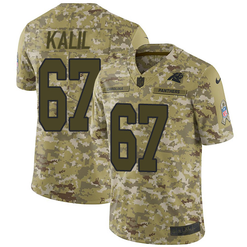 Nike Panthers #67 Ryan Kalil Camo Men's Stitched NFL Limited 2018 Salute To Service Jersey Nike Panthers #67 Ryan Kalil Camo Men's Stitched NFL Limited 2018 Salute To Service Jersey