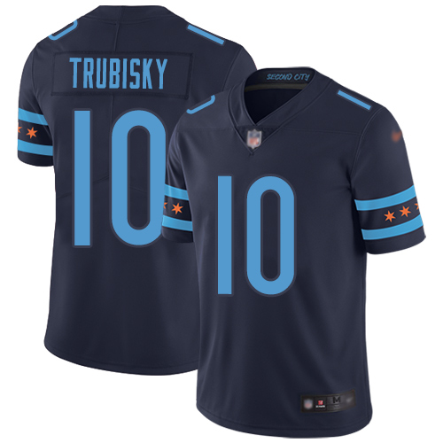 Nike Bears #10 Mitchell Trubisky Navy Blue Team Color Men's Stitched NFL Limited City Edition Jersey Nike Bears #10 Mitchell Trubisky Navy Blue Team Color Men's Stitched NFL Limited City Edition Jersey