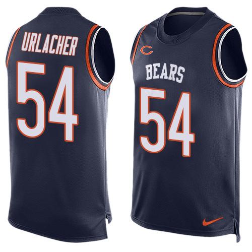 Nike Bears #54 Brian Urlacher Navy Blue Team Color Men's Stitched NFL Limited Tank Top Jersey Nike Bears #54 Brian Urlacher Navy Blue Team Color Men's Stitched NFL Limited Tank Top Jersey