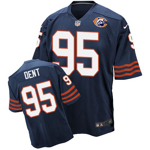Nike Bears #95 Richard Dent Navy Blue Throwback Men's Stitched NFL Elite Jersey Nike Bears #95 Richard Dent Navy Blue Throwback Men's Stitched NFL Elite Jersey
