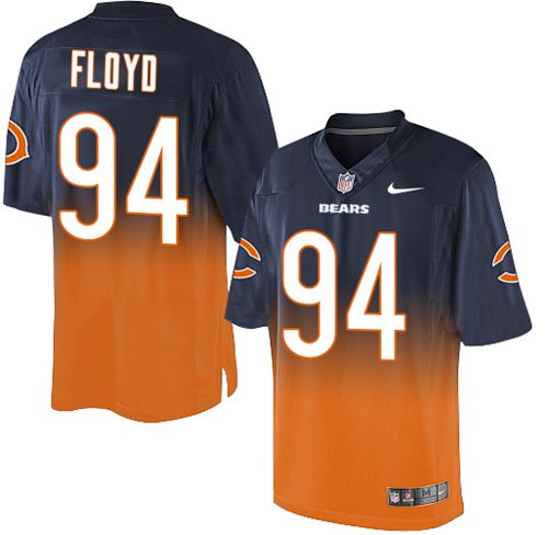 Nike Bears #94 Leonard Floyd Navy Blue/Orange Men's Stitched NFL Elite Fadeaway Fashion Jersey Nike Bears #94 Leonard Floyd Navy Blue/Orange Men's Stitched NFL Elite Fadeaway Fashion Jersey