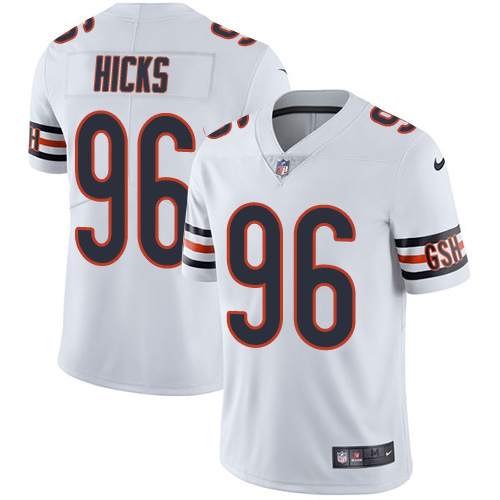 Nike Bears #96 Akiem Hicks White Men's Stitched NFL Vapor Untouchable Limited Jersey Nike Bears #96 Akiem Hicks White Men's Stitched NFL Vapor Untouchable Limited Jersey