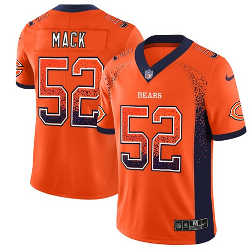 Nike Bears #52 Khalil Mack Orange Alternate Men's Stitched NFL Limited Rush Drift Fashion Jersey Nike Bears #52 Khalil Mack Orange Alternate Men's Stitched NFL Limited Rush Drift Fashion Jersey