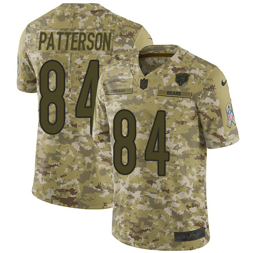 Nike Bears #84 Cordarrelle Patterson Camo Men's Stitched NFL Limited 2018 Salute To Service Jersey Nike Bears #84 Cordarrelle Patterson Camo Men's Stitched NFL Limited 2018 Salute To Service Jersey