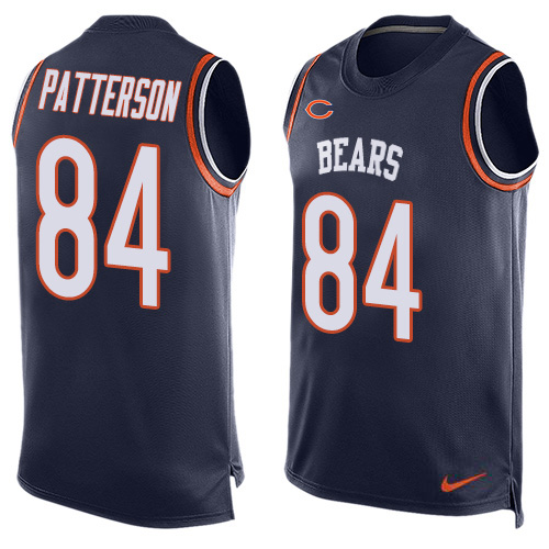 Nike Bears #84 Cordarrelle Patterson Navy Blue Team Color Men's Stitched NFL Limited Tank Top Jersey Nike Bears #84 Cordarrelle Patterson Navy Blue Team Color Men's Stitched NFL Limited Tank Top Jersey