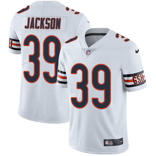 Nike Bears #39 Eddie Jackson White Men's Stitched NFL Vapor Untouchable Limited Jersey Nike Bears #39 Eddie Jackson White Men's Stitched NFL Vapor Untouchable Limited Jersey