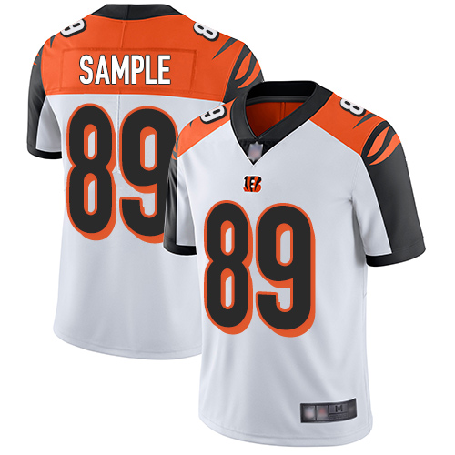 Nike Bengals #89 Drew Sample White Men's Stitched NFL Vapor Untouchable Limited Jersey