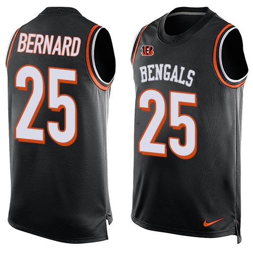 Nike Bengals #25 Giovani Bernard Black Team Color Men's Stitched NFL Limited Tank Top Jersey Nike Bengals #25 Giovani Bernard Black Team Color Men's Stitched NFL Limited Tank Top Jersey