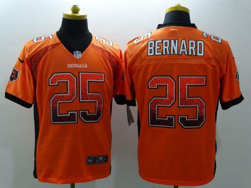 Nike Bengals #25 Giovani Bernard Orange Alternate Men's Stitched NFL Elite Drift Fashion Jersey Nike Bengals #25 Giovani Bernard Orange Alternate Men's Stitched NFL Elite Drift Fashion Jersey